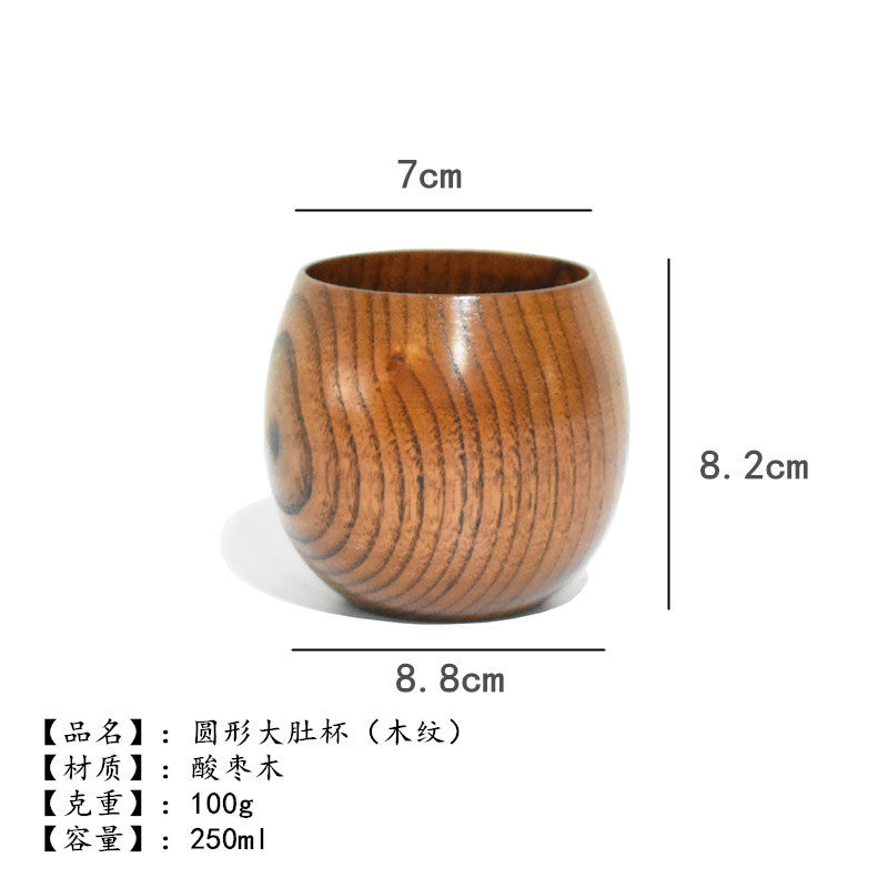 Factory direct creative office simple wood Cup log insulation tea cup milk cup water Cup can be engraved LOGO