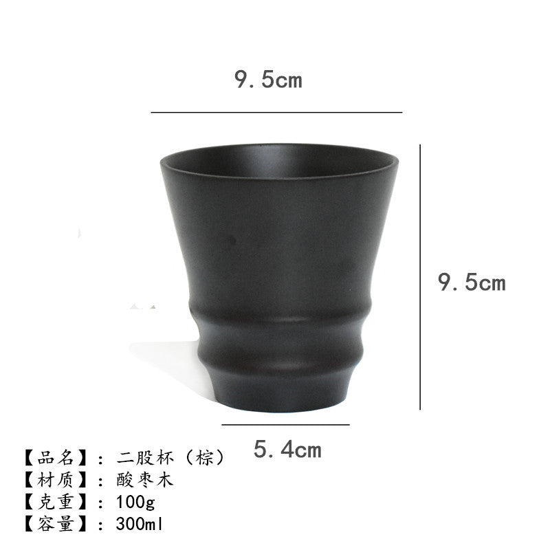Factory direct creative office simple wood Cup log insulation tea cup milk cup water Cup can be engraved LOGO