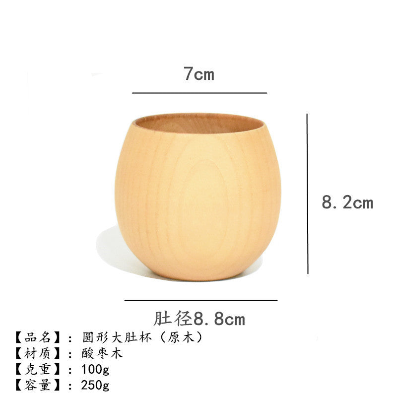 Factory direct creative office simple wood Cup log insulation tea cup milk cup water Cup can be engraved LOGO