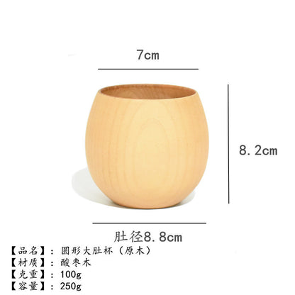 Factory direct creative office simple wood Cup log insulation tea cup milk cup water Cup can be engraved LOGO