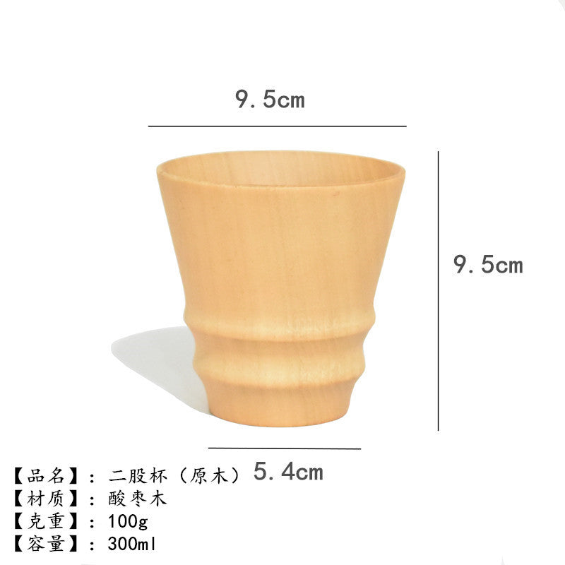 Factory direct creative office simple wood Cup log insulation tea cup milk cup water Cup can be engraved LOGO