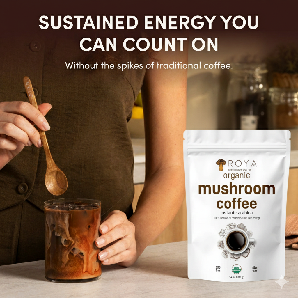 Organic Instant Coffee Mushroom Powder 1