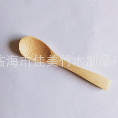Wholesale mini spoon bamboo spoon wooden spoon 9*2cm dessert spoon small spoon coffee spoon ice cream spoon seasoning spoon